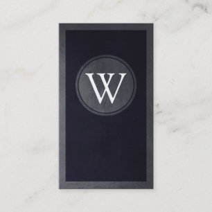 Vintage Monogramm Visitenkarte