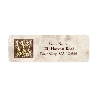 Vintage Monogramm W