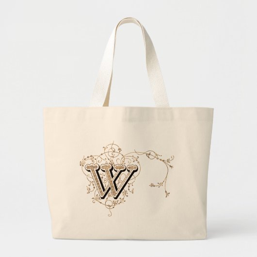 Vintage-Monogramm 'W' - Tasche (Vorne)