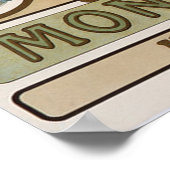 Vintage Monopole, Reims Champagne Werbekunst Poster (Ecke)