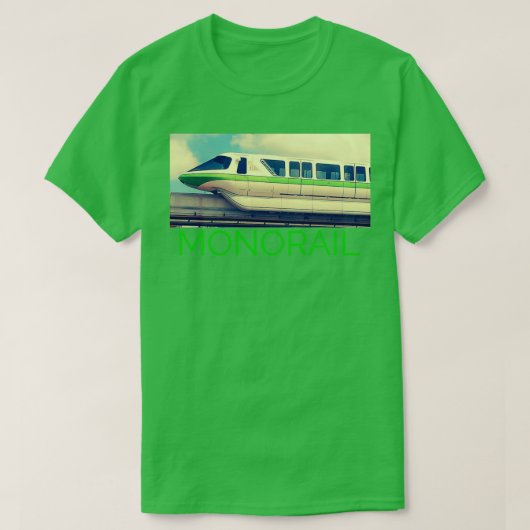 Vintage Monorail-Gestaltung T-Shirt (Design vorne)