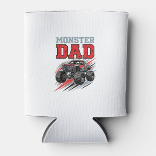 Vintage-Monster-Truck-Shirt-Design für Monster-Dad Dosenkühler