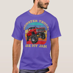 Vintage Monster Trucks sind meine Jam Retro Sunset T-Shirt