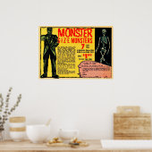 Vintage Monster-Werbung Poster (Küche)