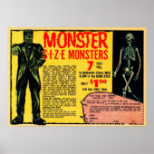 Vintage Monster-Werbung Poster (Vorne)