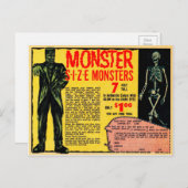 Vintage Monsterwerbung Postkarte (Vorne/Hinten)