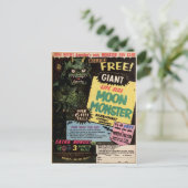 Vintage Monsterwerbung Postkarte (Stehend Vorderseite)
