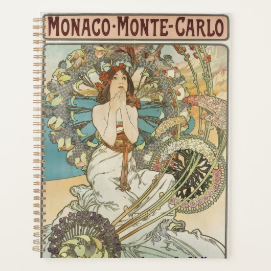 Vintage Mont-Carlo Poster von Alphonse Mucha  Planer (Vorderseite)