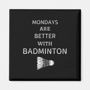 Vintage-Montage sind mit Badminton besser Retro-Ba Magnet