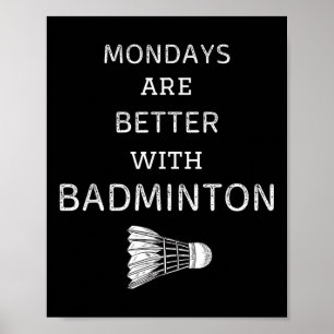 Vintage-Montage sind mit Badminton Retro-Ba besser Poster