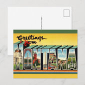 Vintage Montana Postcard Postkarte (Vorne/Hinten)