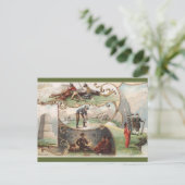 Vintage Montana Postkarte (Stehend Vorderseite)