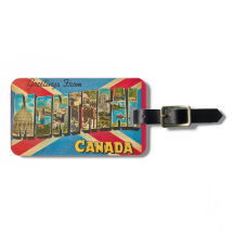 Vintage Montreal Kanada Gepäckanhänger