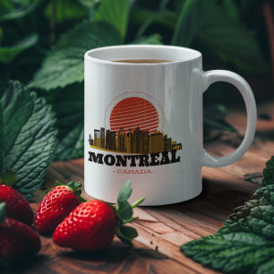 Vintage-Montreal-Kanada-Skyline Kaffeetasse