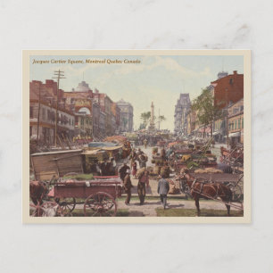 Vintage Montreal Quebec Kanada Markt Postkarte