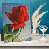 Vintage Montreux Rote Rose Schweiz Genfersee Fotoplatte (Seite)