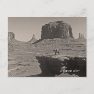 Vintage Monument Valley Cowboy-Souvenir-Postkarte Postkarte