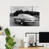 Vintage Mopar Drag - Cuda - Mr 5 & 50 Poster (Heimbüro)