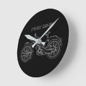 Vintage Moped PUCH MS 50 Runde Wanduhr (Winkel)