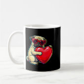 Vintage-Mops lustiges Jugendleben Vater Mutter Ret Kaffeetasse (Links)