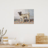 Vintage-Mops Poster (Küche)