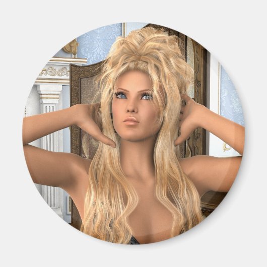 Vintage Morgen Magnet (Vorne)