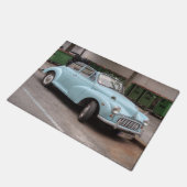 Vintage Morris Minor Fußmatte (Schrägansicht)