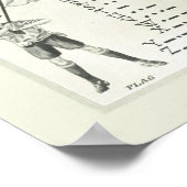 Vintage Morse-Code-Telegrafieposter Poster (Ecke)