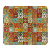 Vintage Mosaiktalavera-Verzierung Schneidebrett (Vorderseite)