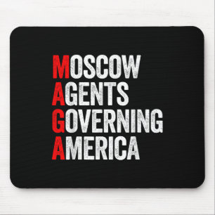 Vintage Moskauer Agent regieren Amerika gegen Trum Mousepad