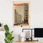 Vintage Moskauer Reise Poster (Heimbüro)