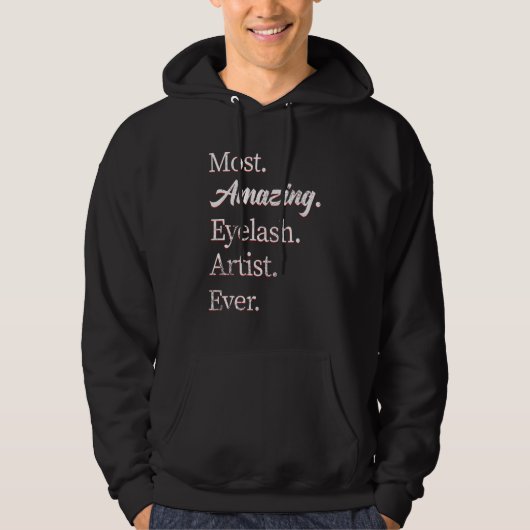 Vintage Most Amazing Eyelash Artist Hoodie (Vorderseite)