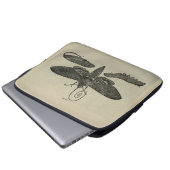 Vintage Moth Metamorphasis Laptopschutzhülle (Vorne Knopf)