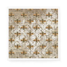 Vintage Moth- und Newsprint-Collage