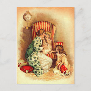 Vintage Mother and Children - Mother's Day Postkarte