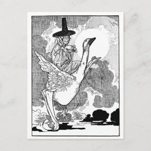Vintage Mother Goose aus der viktorianischen Zeit  Postkarte