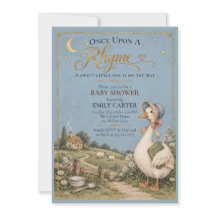 Vintage-Mother-Goose-Baby-Shower-Einladung
