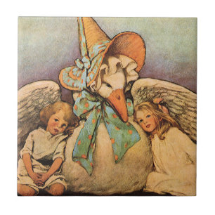 Vintage Mother Goose Kinder Jessie Willcox Smith Fliese
