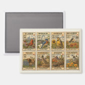 Vintage Mother Road Collage Kühlschrank Magnet (Vorderseite/Rückseite)