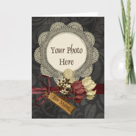Vintage Mother´s Tagesschablone Karte