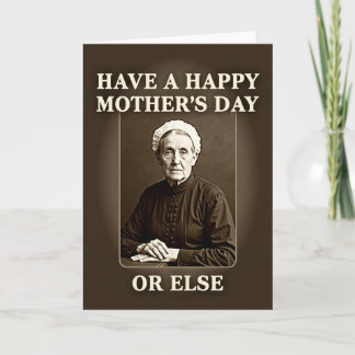 Vintage Mothers Day Command Card Karte