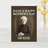 Vintage Mothers Day Command Card Karte (Gelbe Blume)