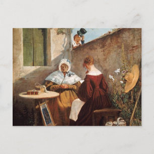 Vintage Motiv - Liebesbrief - Spitzweg Postkarte