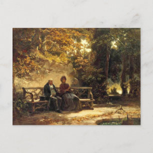Vintage Motiv - Ruhendes Paar Postkarte