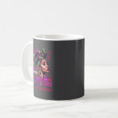 Vintage Motivational Suprt Breast Cancer Awareness Kaffeetasse (Vorderseite Links)