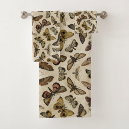 Vintage Motive Badhandtuch Set