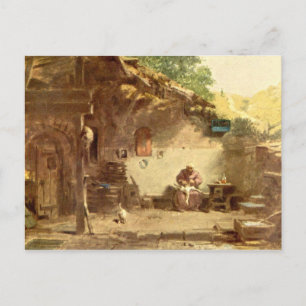 Vintage Motive - Einsiedler - Spitzweg Postkarte