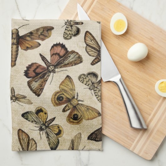 Vintage Motive Geschirrtuch (Viertel Falte)