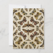 Vintage Motive Mitteilungskarte (Rückseite)