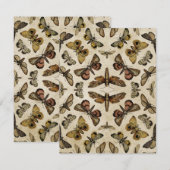 Vintage Motive Mitteilungskarte (Vorne/Hinten)